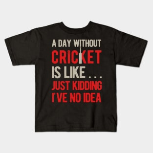 Cricket Fan Kids T-Shirt